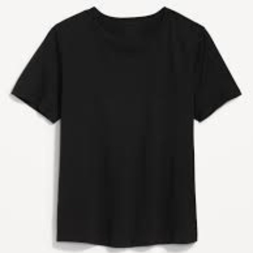 Three OLD NAVY EveryWear Crewneck T-shirts in Black Jack, size Large